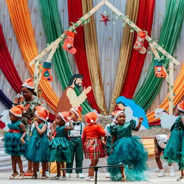 drama play by centenary preschool kids