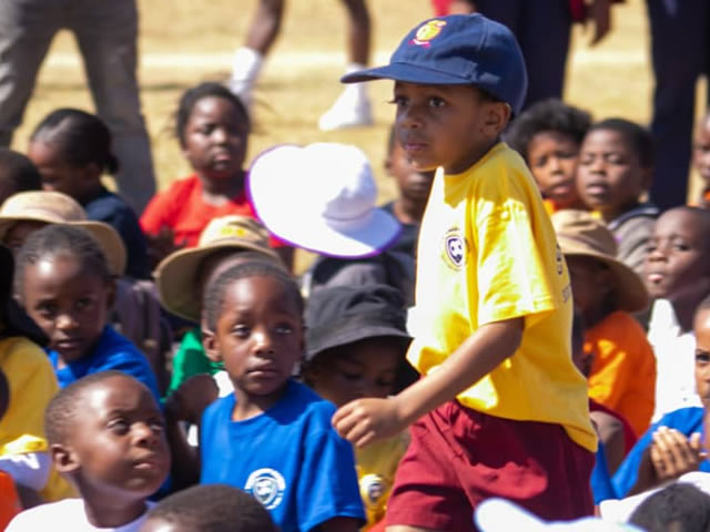 winners on sports day at centenary primary school bulawayo zimbabwe