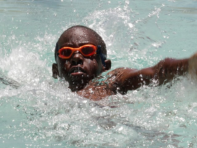 swimming in action at Centenary school